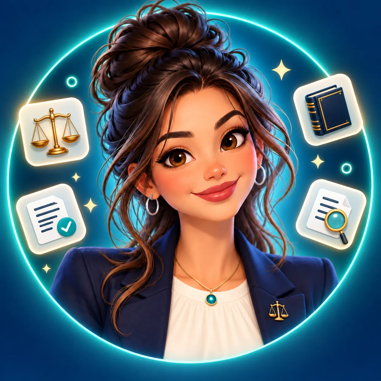 Ali, the illustrated Super Legal Ali software assistant